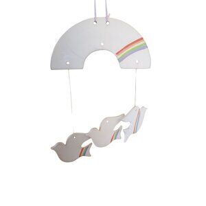 Rainbow with Birds Hanging Decor
